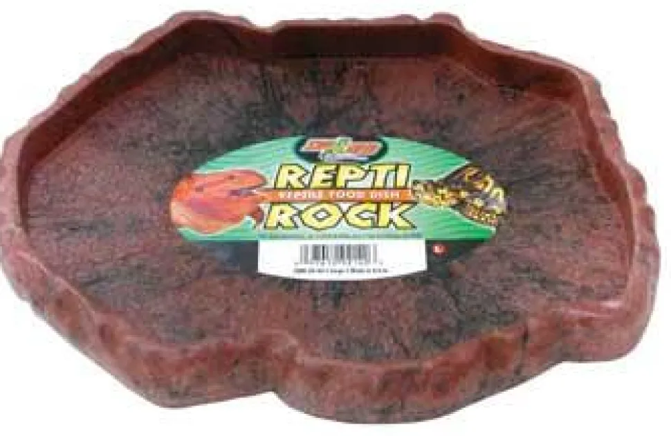 Zoo Med Laboratories Repti Rock Reptile Food Dish - Large
