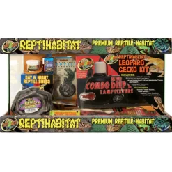 Zoo Med Laboratories ReptiHabitat Leopard Gecko Tank and Starter Kit - 10 Gallon