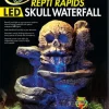 Zoo Med Laboratories ReptiRapid LED Skull Waterfall Kit Reptile Terrarium Décor - Small