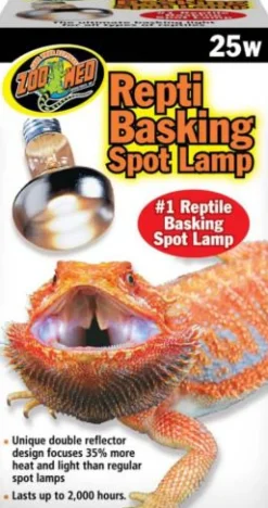 Zoo Med Laboratories Repti Basking Reptile Heating Spot Lamp - 25 Watt