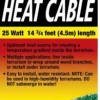 Zoo Med Laboratories Reptile Heater Cable for Terrariums - 25WT - 14.75 Feet