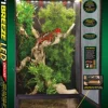Zoo Med Laboratories ReptiBreeze LED Deluxe Reptile Cage with Open-Air Aluminum Screen - Medium - L:16" X W:16" X H:30" Inches