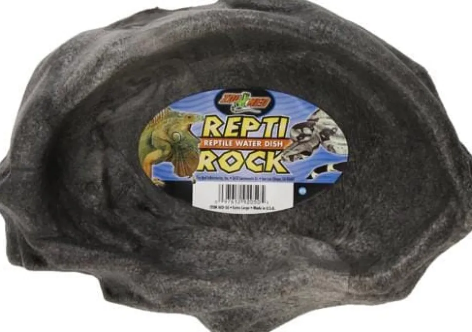 Zoo Med Laboratories Repti Rock Reptile Water Dish X-Large - 2.5 X 8 X 11.5 Inch