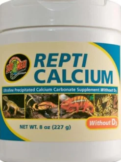 Zoo Med Laboratories Repti Calcium without Vitamin D3 Ultrafine Reptile Supplement - 8 Oz