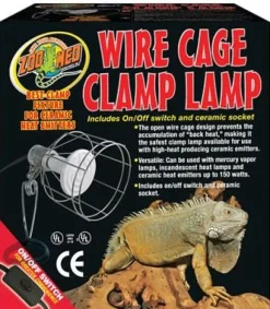 Zoo Med Laboratories Repti Wire Cage Clamp Lamp