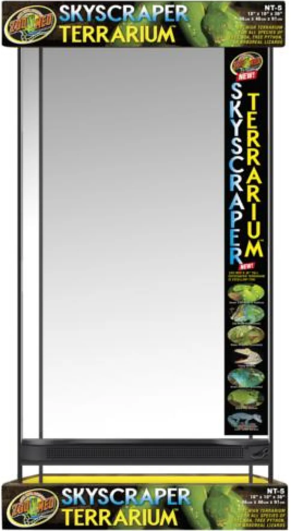 Zoo Med Laboratories Skyscraper Terrarium - L:18 X W:18" X H:36" Inches