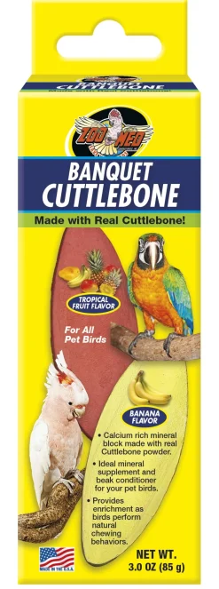 Zoo Med Laboratories Small Banquet Cuttlebone for All Pet Birds - 3 Oz