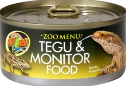 Zoo Med Laboratories Tongue Skink and Tegu Monitor Reptile Wet Canned Food - 6 Oz