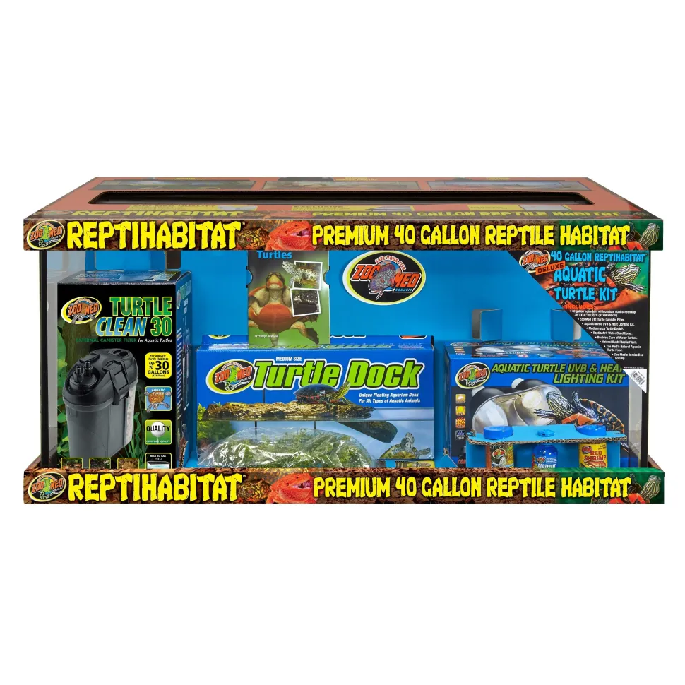 Zoo Med Laboratories Turtle Tank Kit with Filter - 40 Gallons