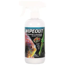 Zoo Med Laboratories Wipeout All-Natural Terrarium and Aquarium Glass Cleaner - 16 Oz