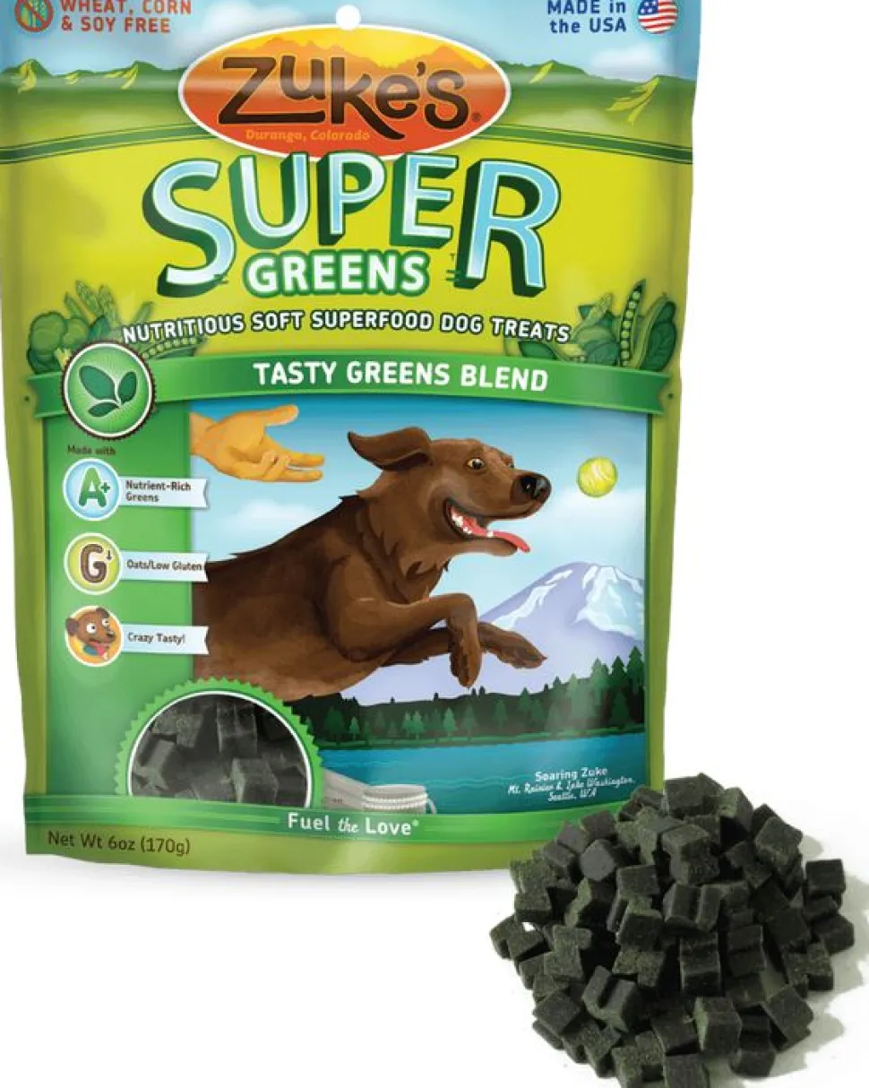 Zuke's All Natural Superfoods Great Greens Soft and Chewy Dog Treats - 6 oz Bag