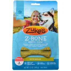 Zuke's Apple - Regular Dog Dental Chews - 12 oz Bag