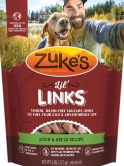 Zuke's Lil' Links Duck and Apple Soft and Chewy Dog Treats - 6 Oz