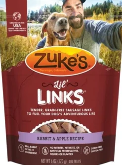 Zuke's Lil' Links Rabbit and Apple Soft and Chewy Dog Treats - 6 Oz