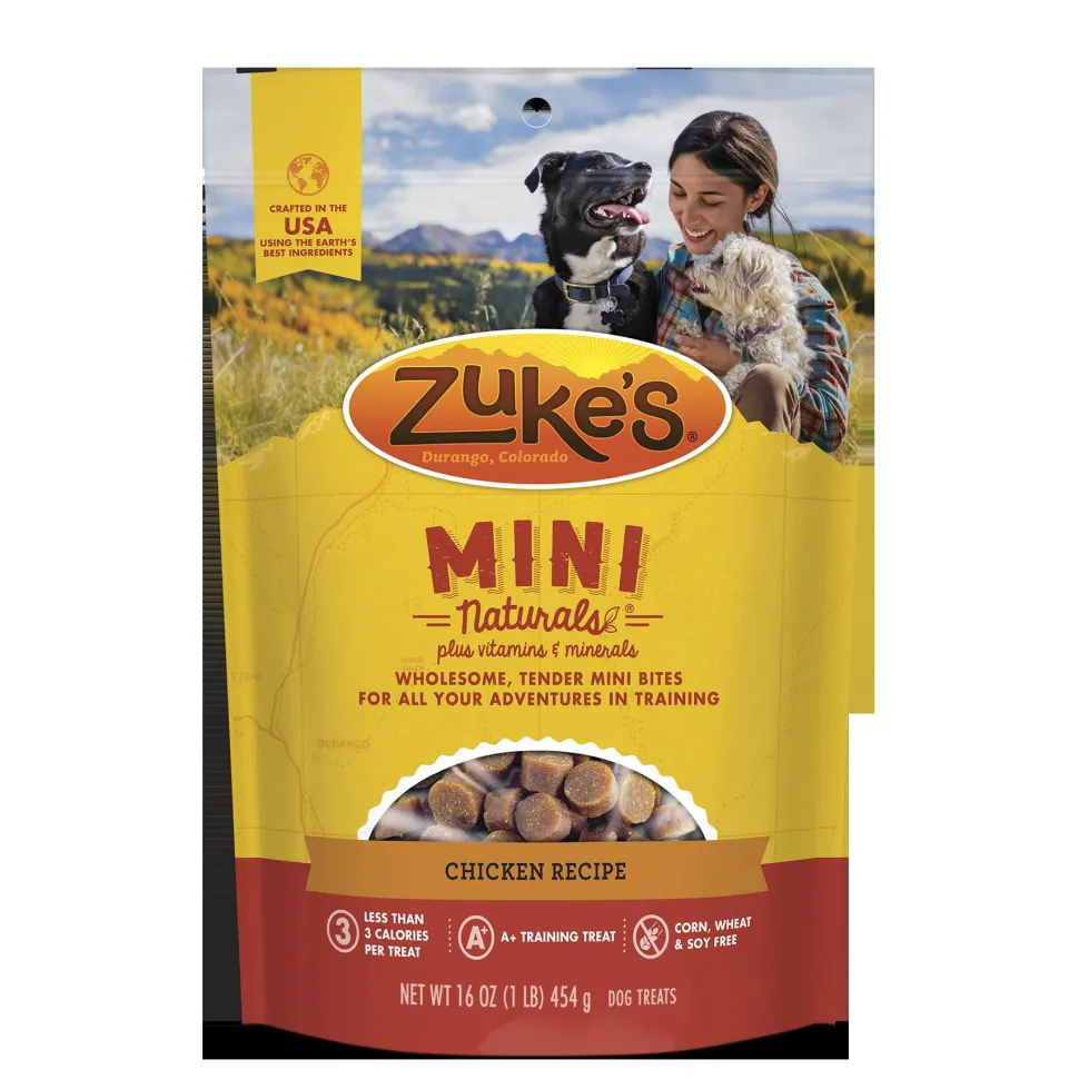 Zuke's Mini Naturals Chicken Soft and Chewy Dog Treats - 1 lb Bag