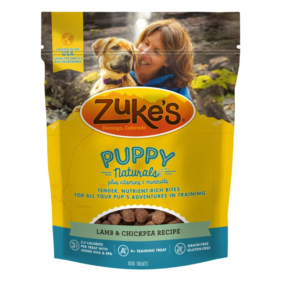 Zukes Mini Naturals for Puppies Lamb and Chickpea Training Soft and Chewy Treats - 5 Oz
