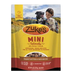 Zuke's Mini Naturals Peanut Butter Soft and Chewy Dog Treats - 6 oz Bag