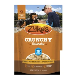Zuke's 10s Baked with Pumpkin & Sweet Potato Crunchy Dog Treats - 12 oz Bag