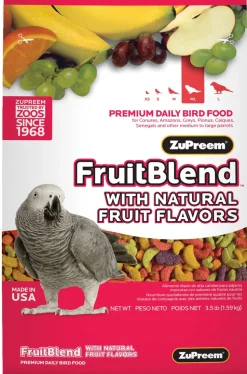 Zupreem Fruitblend Flavor Parrots/Conures Food Parrot Bird Food - 3.5 Lbs