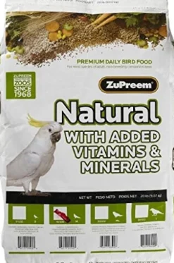 Zupreem Natural Diet Medium Cockatiel Bird Food - 20 Lbs