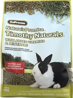 Zupreem Nature's Promise Timothy Naturals Rabbit Food - 5 Lbs