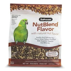 Zupreem Nutblend Flavor Parrots & Conure Food Parrot Bird Food - 3.25 Lbs