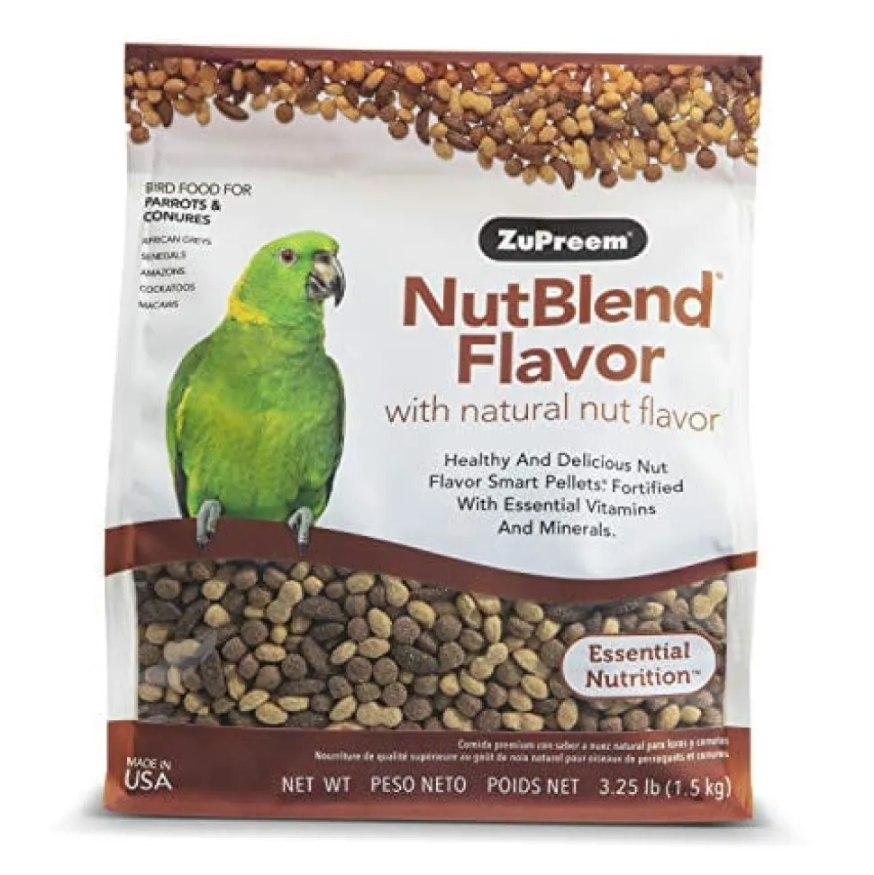 Zupreem Nutblend Flavor Parrots & Conure Food Parrot Bird Food - 3.25 Lbs