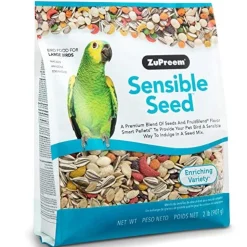 Zupreem Sensible Seed Large Bird Food Parrot Bird Food - 2 Lbs