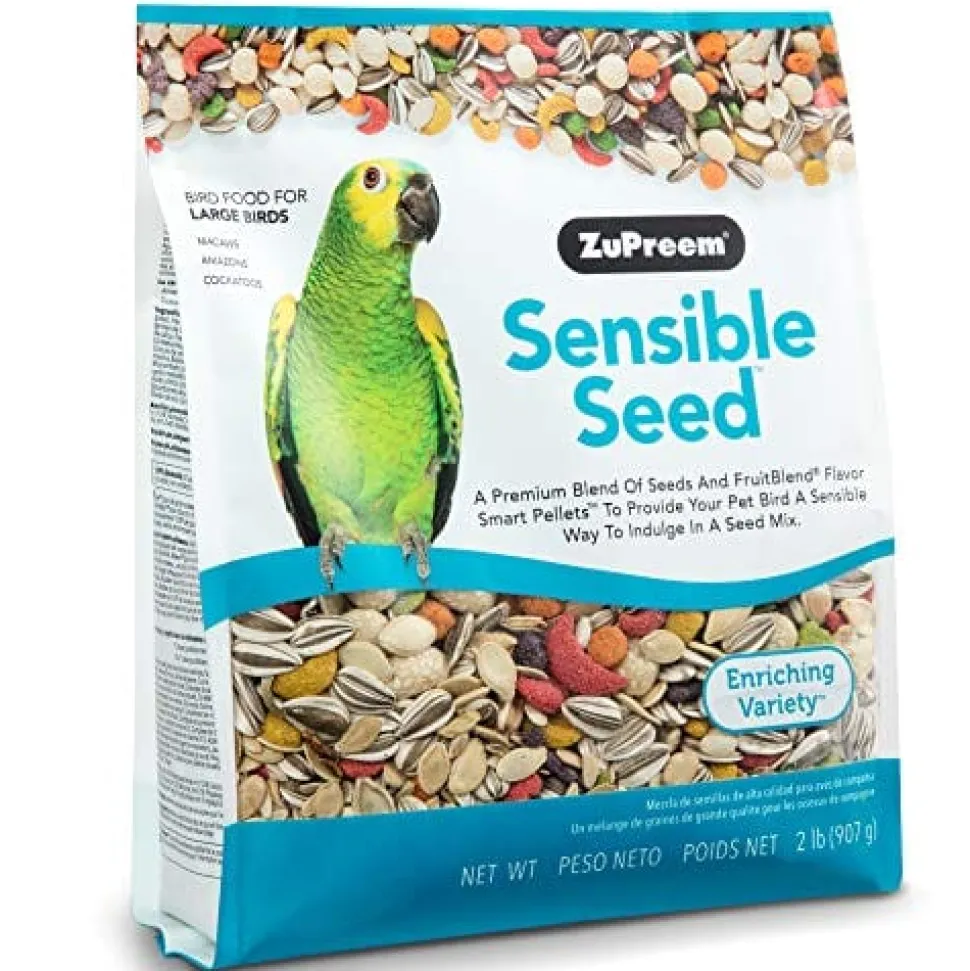 Zupreem Sensible Seed Large Bird Food Parrot Bird Food - 2 Lbs