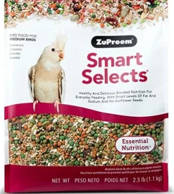 Zupreem Smart Selects Medium Cockatiel Bird Food - 2.5 Lbs